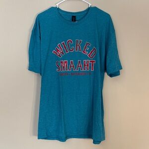 Boston “Wicked Smaaht” Blue Tee